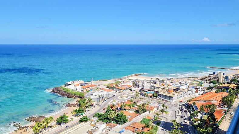 Flat em Condomínio Interatlântico Vista Mar - Qavi