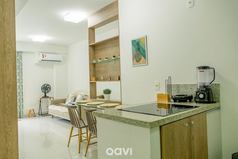 Qavi - Flat Resort Beira Mar Cotovelo #InMare109