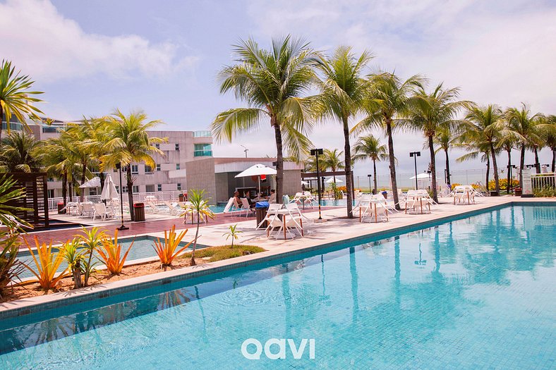 Qavi - Flat Resort Beira Mar Cotovelo #InMare322